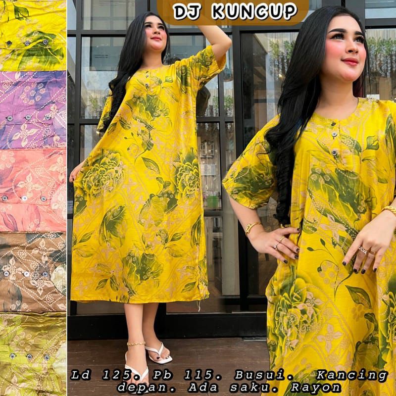 Daster Jumbo 260.000 dapat 10 motif ld 120-130 pb 110-115 busui bumil dada kancing bahan rayon.