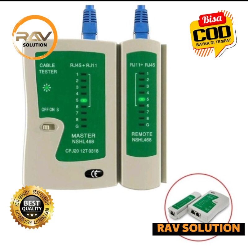 LAN TESTER / CABLE TESTER RJ 45 / RJ 11 CAT 5 CAT 6