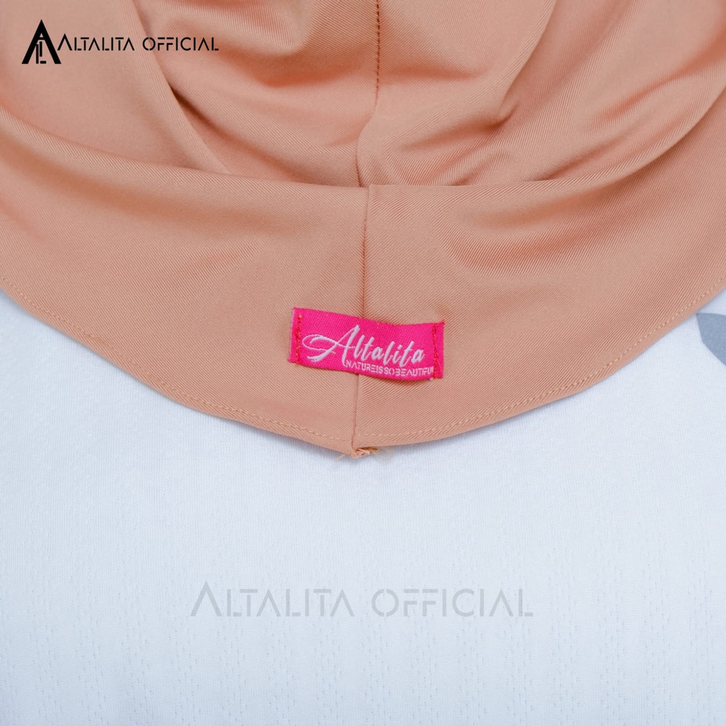 Altalita - Kerudung Sport Bergo Zyta Instan Polos Non Pet Terbaru Bahan Jersey Premium Cocok untuk Olahraga Volly Futsal Senam dan Sehari-hari