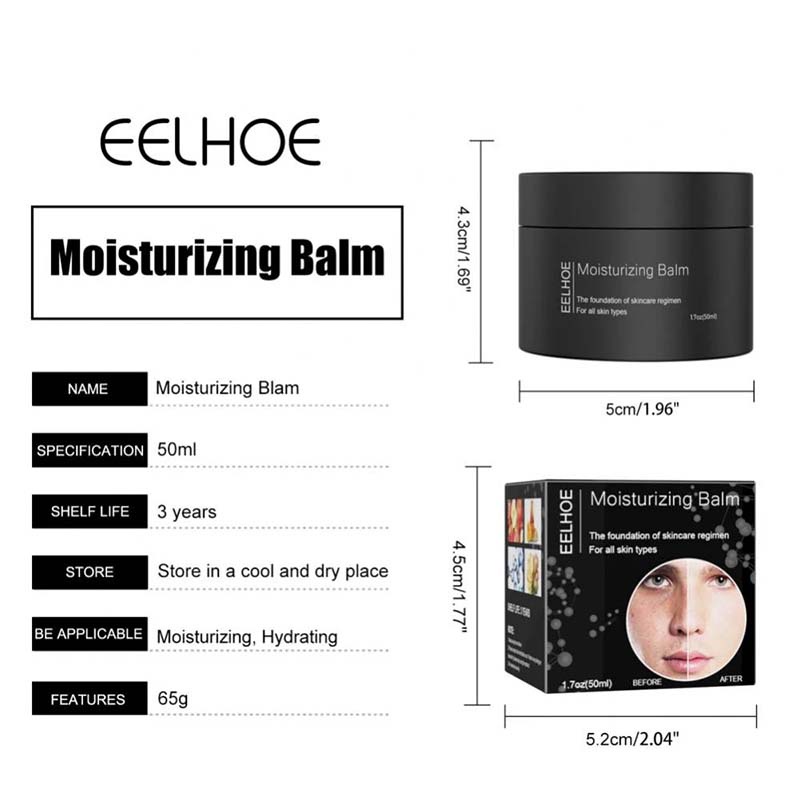 EELHOE Men's Moisturizing Cream Collagen Cream 50ml Shrink Pores Moisturize Care-Pelembab Wajah Pria Hidrat Perawatan Kulit Menyegarkan