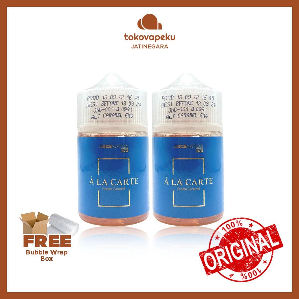 A LA CARTE CREAM CARAMEL ALA CARTE 60ML ORI by JUICENATION