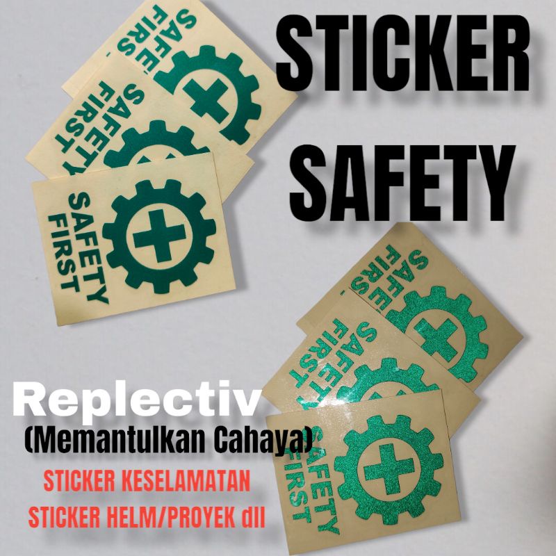 

Sticker Cutting Stiker Keselamatan SAFETY FIRST #Sticke Proyek Helm