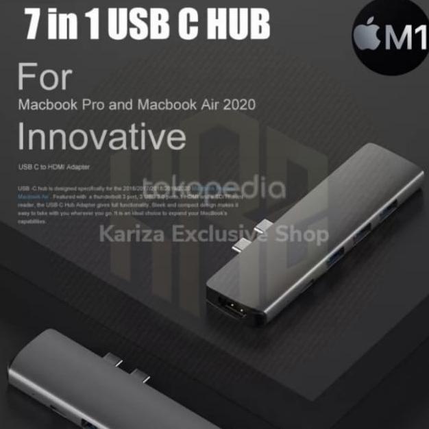 7 in 1 USB C Hub Converter Adapter For Macbook Pro / Air Chip M1 2020 always ready