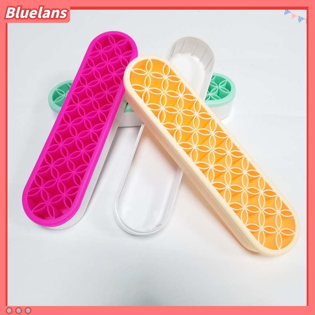 Rak Stand Holder Penyimpanan Brush Makeup Bahan Silikon
