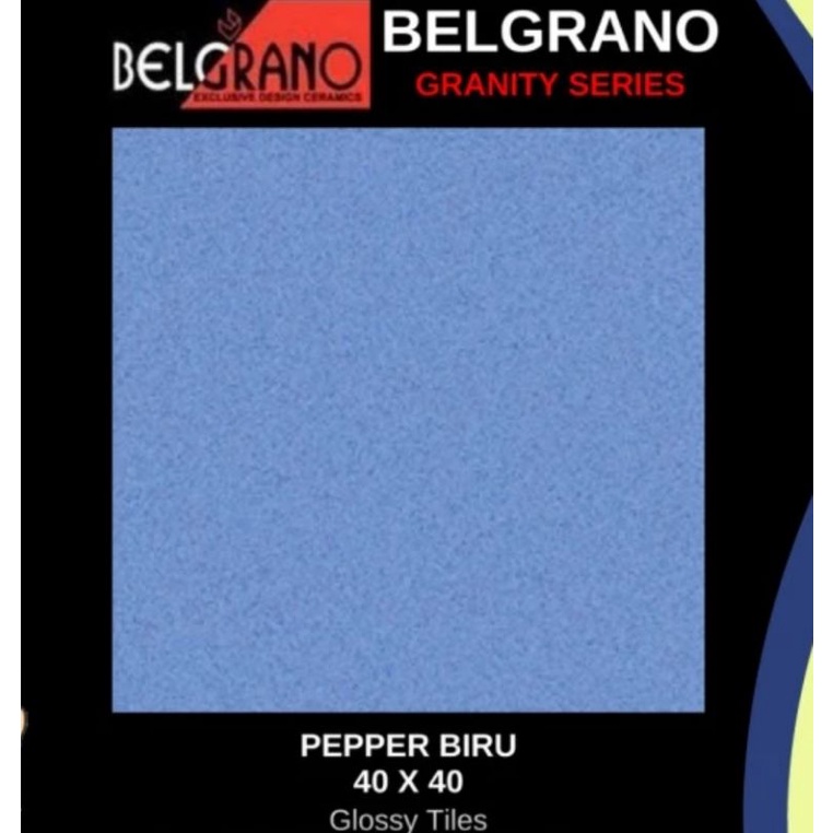 Keramik Lantai Glossy 40x40 PEPPER BIRU