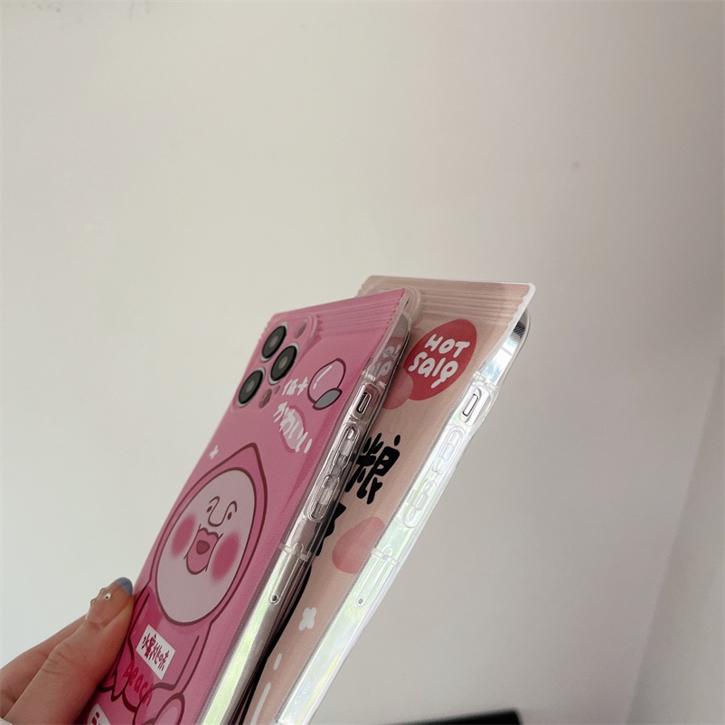 Casing Compatible for iPhone 14 13 12 11 Pro Max iPhone 8 7 6 6s Plus X Xs Max XR  SE 2020 Creative candy bag design Protective Shell Candy Solid Color Lens Protection Phone Case Anti-fall Protective Back Cover