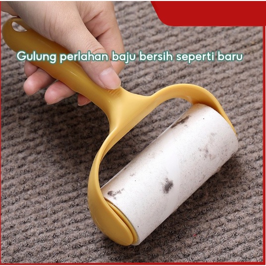 ❤ IJN ❤ Lint Roller Bulu Kucing Pakaian Baju Anjing Besar Refill Rol Roll Halus Debu Hewan Pembersih Sikat