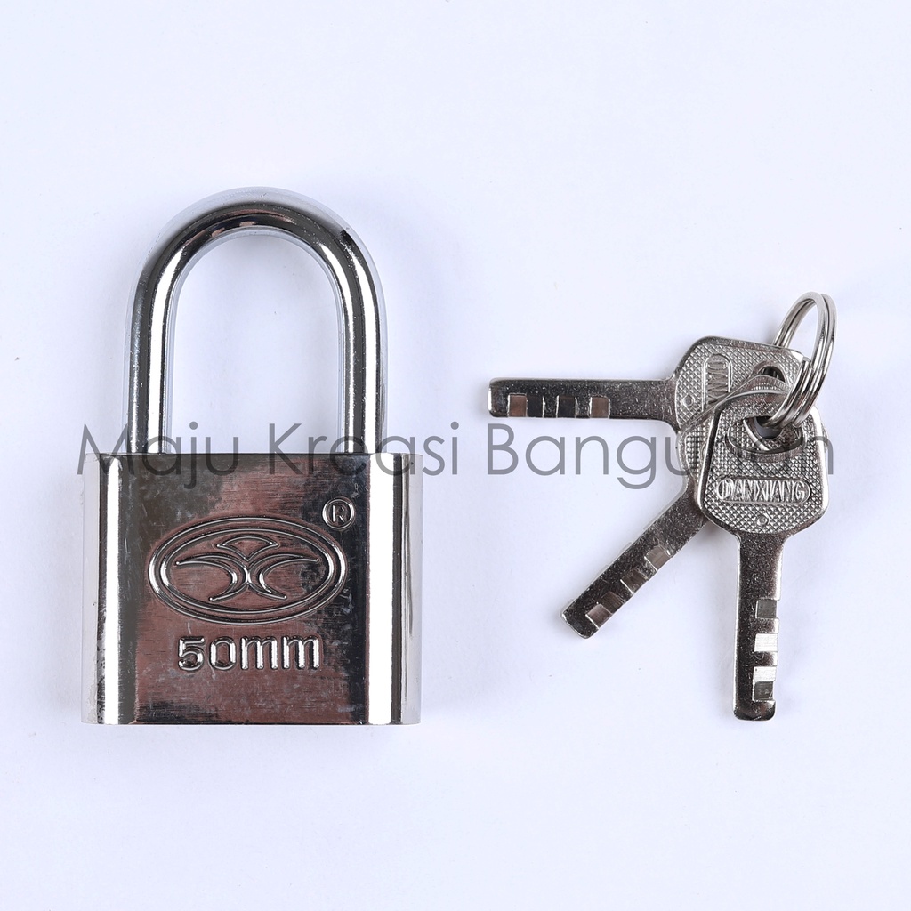 Gembok Rumah Pagar Toko Panjang Pendek Padlock 50mm 50S 50L 3 Kunci 50 mm Verriz Dan Xiang MT