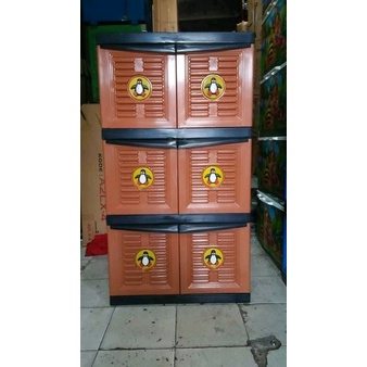 Lemari Pakaian Susun 3 Karakter Multiclub PH 3 Rak Laci Box Baju Sepatu Box Penyimpanan Plastik