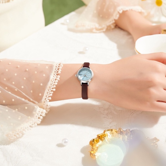 SANDA 1113 Jam Tangan Wanita Analog Retro Style Tali Kulit Quartz WATCHKITE WKOS