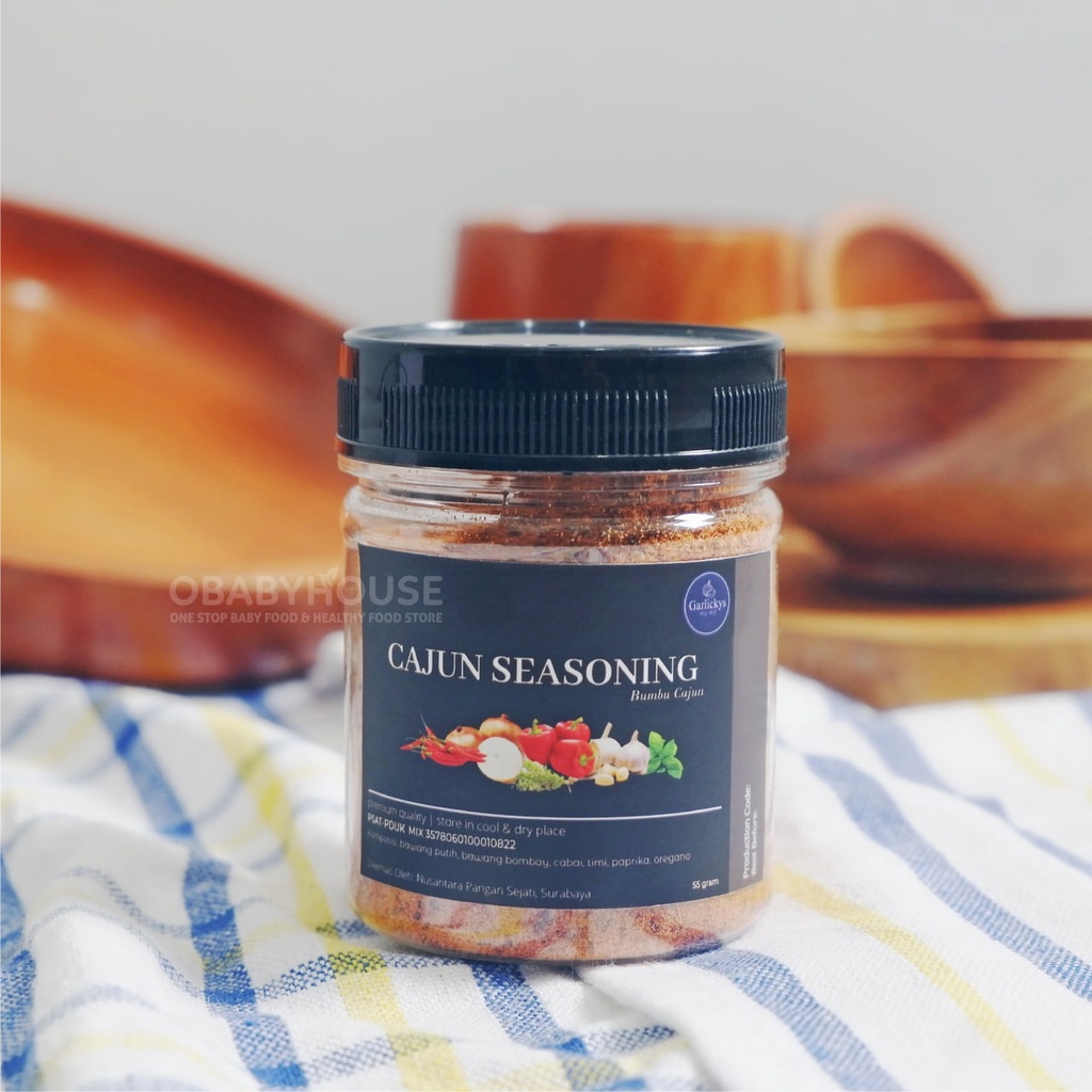 GARLICKYS Cajun Seasoning Powder / Bumbu Cajun Bubuk 55gr
