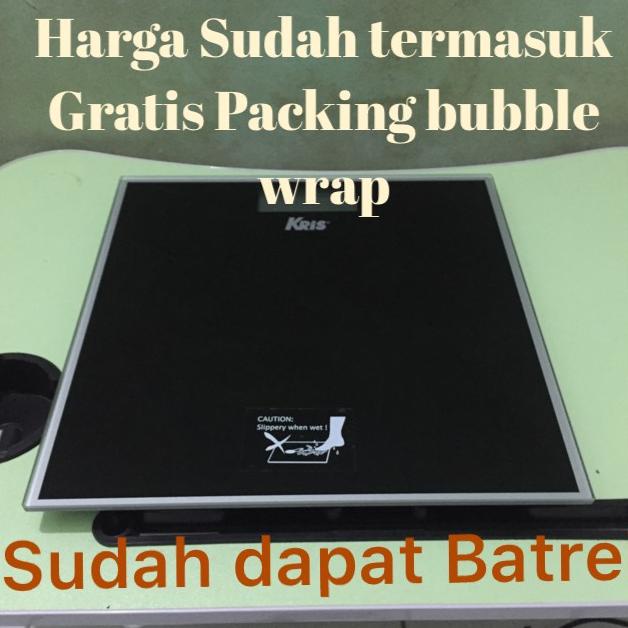 Timbangan badan digital-timbangan krisbow Eb9460 black and white