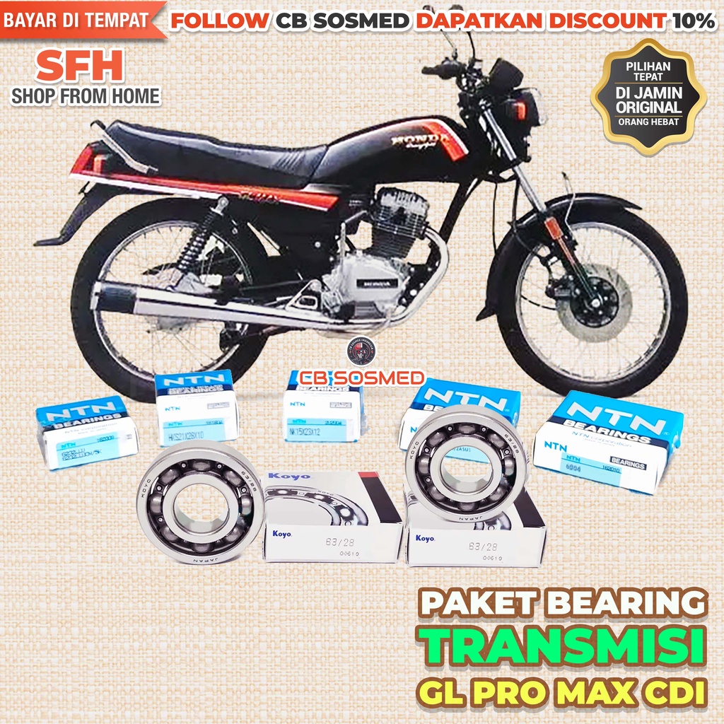 BEARING TRANSMISI GL PRO CDI LAHER RASIO GL PRO SERIES GL MAX LAKER RASIO GL100 CDI