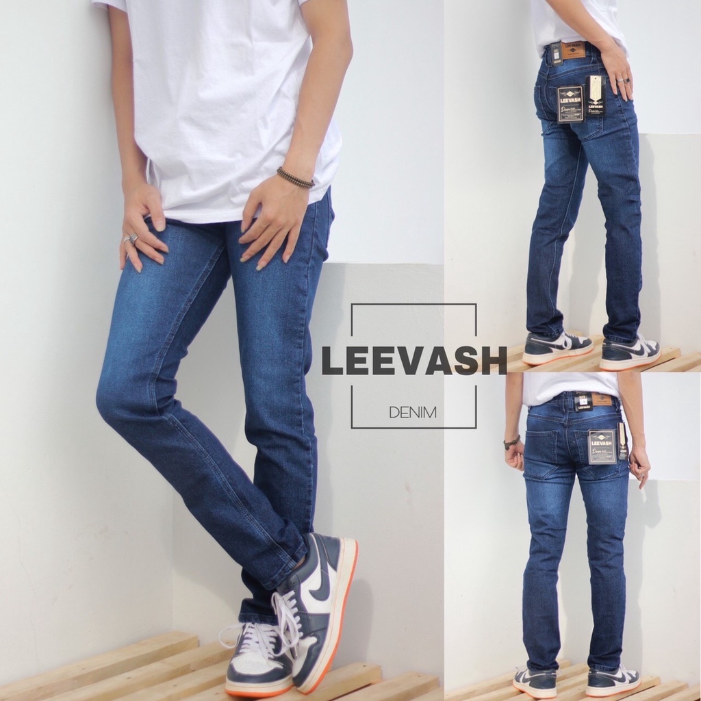 VOVAY celana panjang pria jeans terbaru / celana pria jeans panjang / celana jeans pria panjang slim fit pensil / celana terbaru jeans denim levash pria dewasa