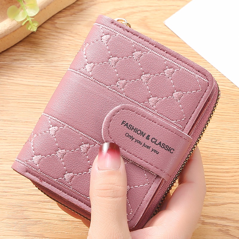 Dompet Lipat Mini Wanita Cute Fashion Wanita Dompet