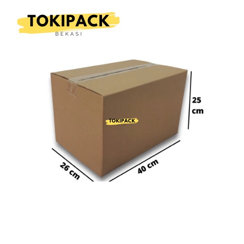 

Kardus Box Indomie Polos 40 x 26 x 25cm Tebal & Kokoh -Tokipack MB09