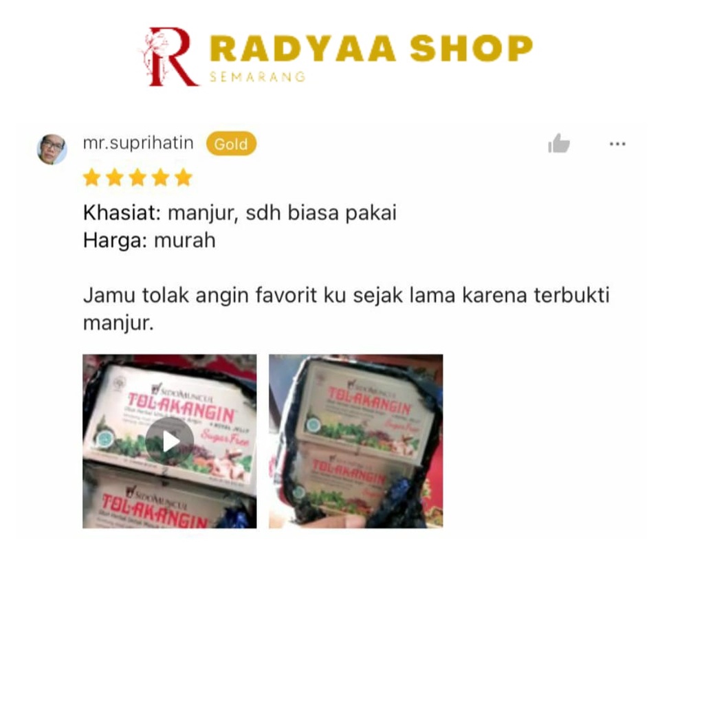 Minuman Herbal Tolak Angin Bebas Gula Tolak Angin Sugar Free Sido Muncul