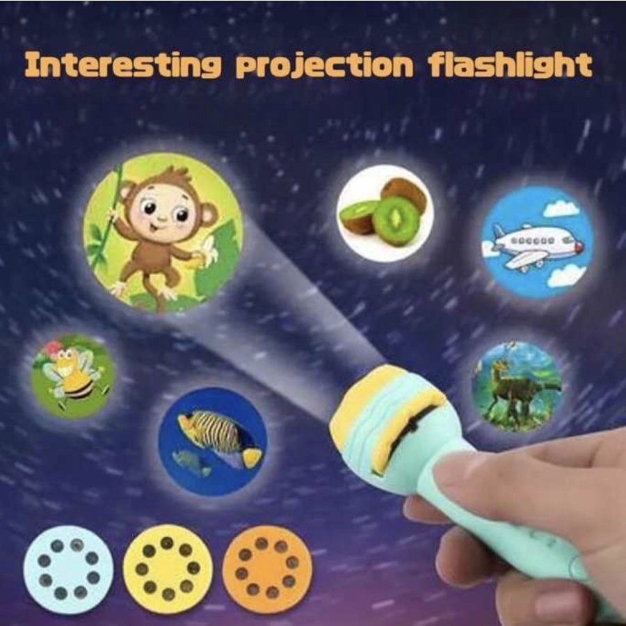 Mainan Senter Anak Proyektor Gambar / Flashlight Toy Mainan Edukasi Anak