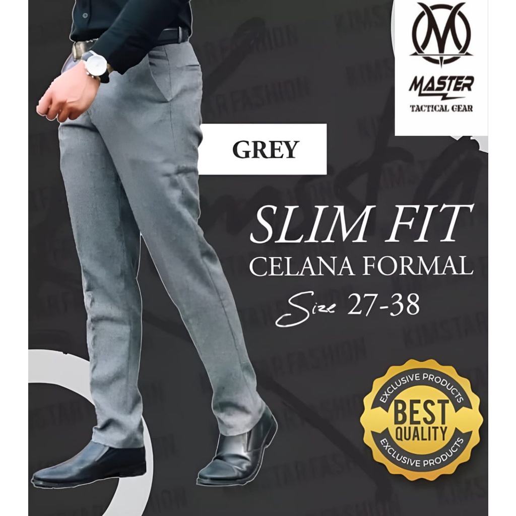 CELANA PANJANG BAHAN KANTOR PRIA CELANA PANJANG SLIMFIT FORMAL TERBARU TERMURAH