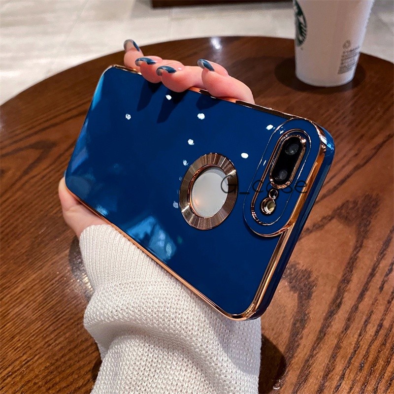 Casing Soft Case TPU 6D Mewah Shockproof Untuk iPhone 7 Plus / XS / XR / XS MAX