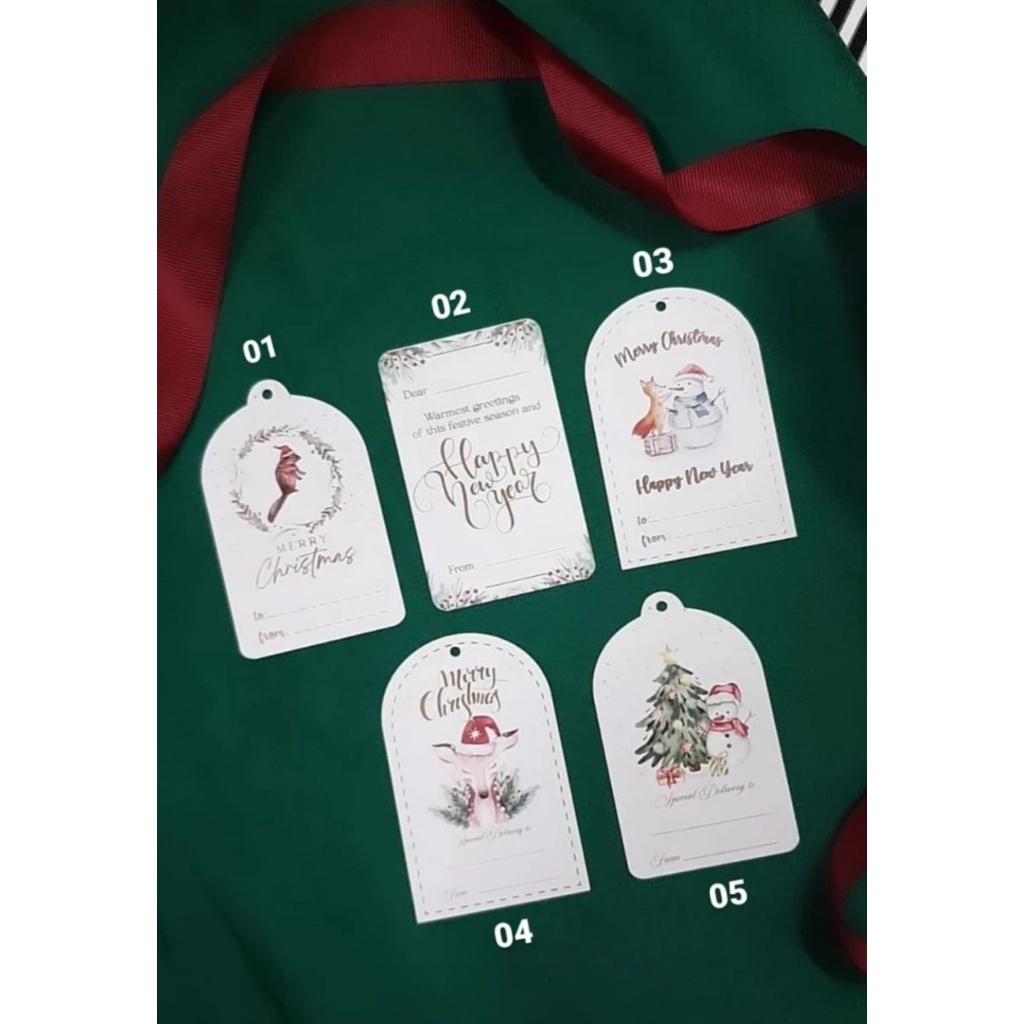 

HANG TAG CLASSIC NATAL TAHUN BARU KARTU UCAPAN HANGTAG PARCEL HAMPERS KADO SOUVENIR CHRISTMAS NEW YEAR HIASAN DEKORASI XMAS
