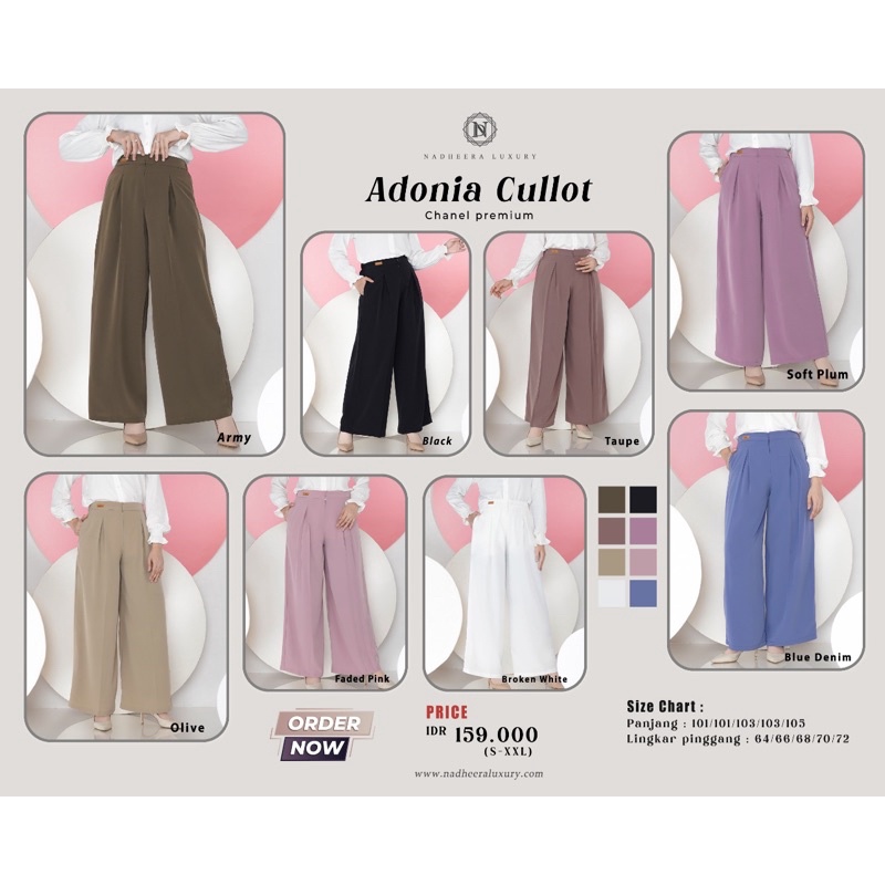 Celana Kulot Adonia Cullot by Nadheera Luxury