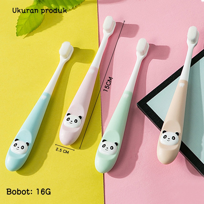 Sikat Gigi Bayi / Anak Bulu Halus Lembut Training Tooth Brush Karakter Panda B280