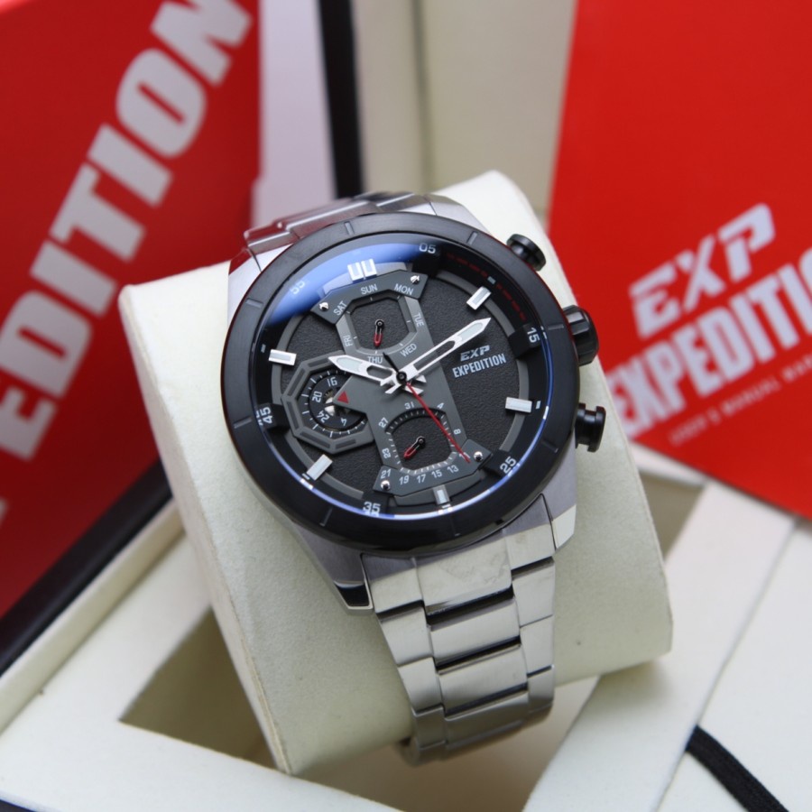 JAM TANGAN PRIA EXPEDITION 6828 / E 6828 / E6828 RANTAI ORIGINAL GARANSI RESMI 1 TAHUN