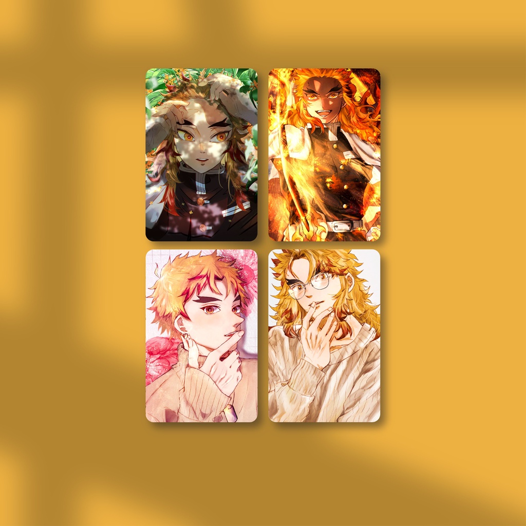 Photocard Rengoku Kyojuro Demon Slayer | Photocard Anime Character