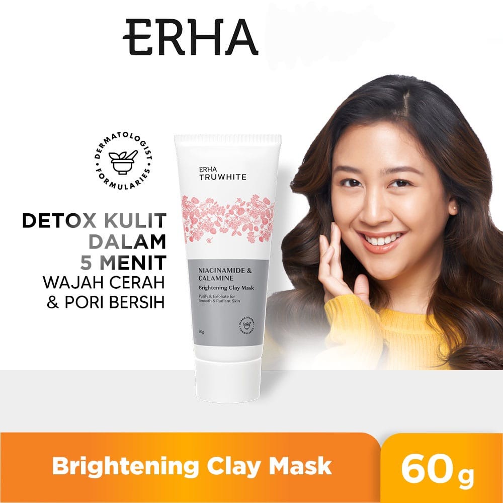 ERHA Truwhite Niacinamide &amp; Calamine Brightening Clay Mask 60g