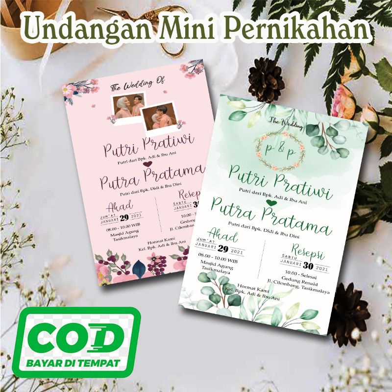 Jual undangan unik mini pernikahan | Shopee Indonesia