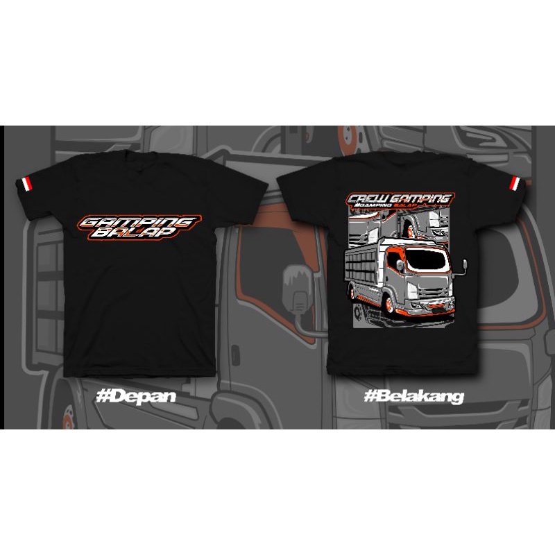 KAOS TRUCK DUMP GAMPING BALAP || KAOS TRUCK MURAH FREE STIKER