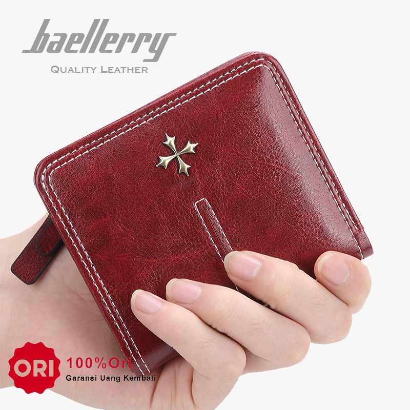 BAELLERRY N1635 Dompet Wanita Lipat Bahan Kulit PU Leather Premium WATCHKITE WKOS