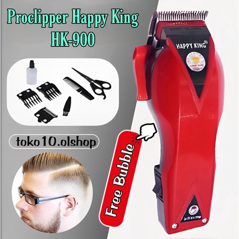 Proclipper Alat Cukuran Mesin Cukur Rambut Elektrik Happy King HK-900⭐ TOKO10⭐