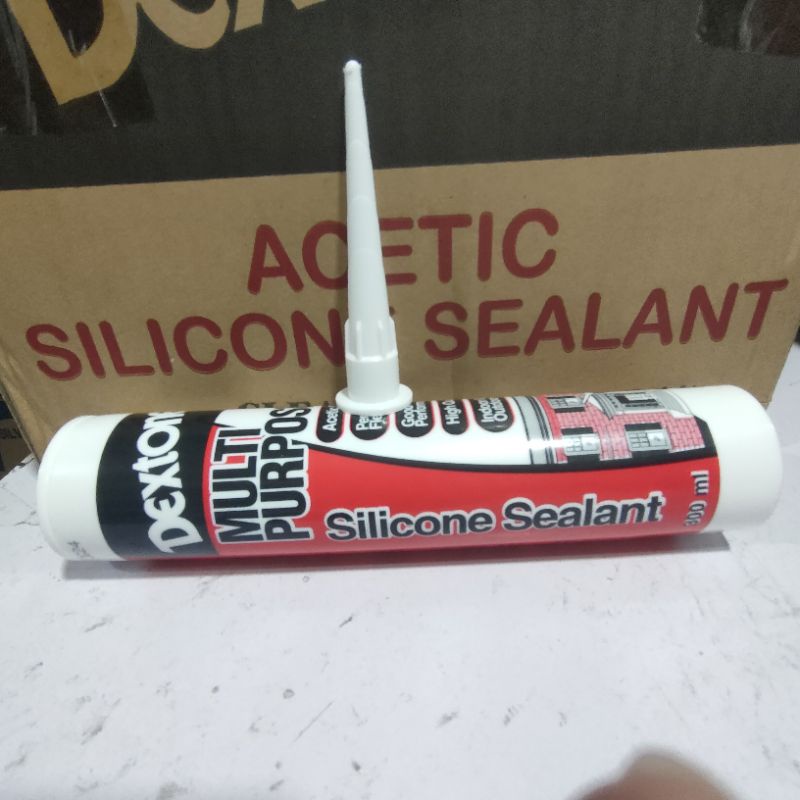 Lem Dextone Multi Purpose 300ml Sealant Silicone Silicon Kaca Keramik Besi Karet Kaca aquarium porselin Plastik Metal