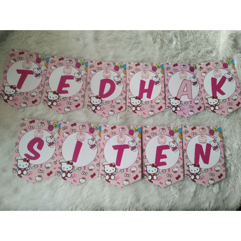 bunting flag tedak siten  banner tedhak siten