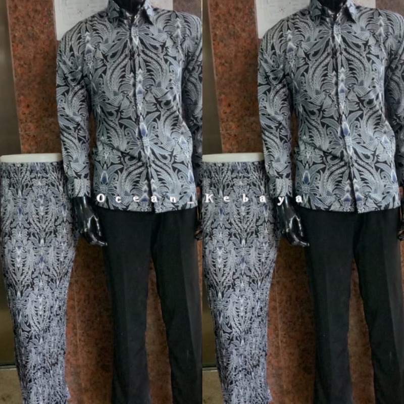 kemeja couple rok prisket batik