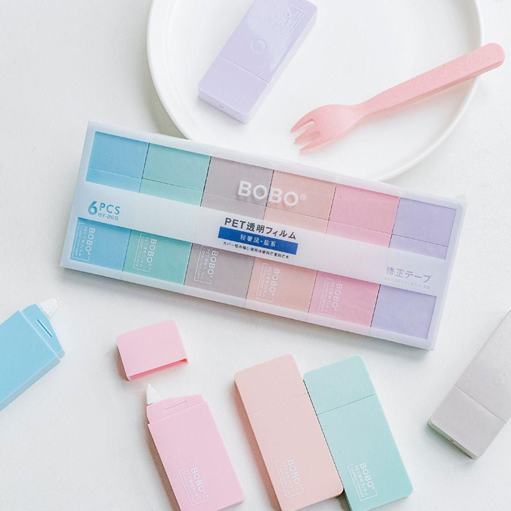 Top Correction Tape Mini Lucu Kreatif Alat Tulis Hadiah Promosi Kosong Transparan