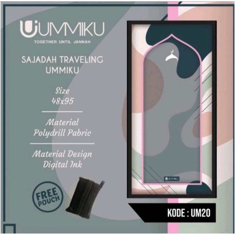 Sajadah travel / sajadah travelling / sajadah dompet / sajadah by UMMIKU
