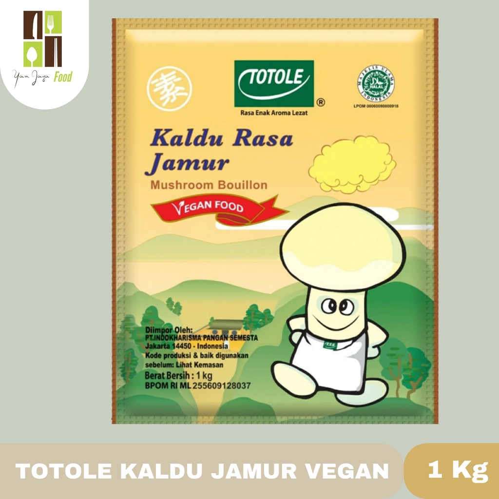 Totole Kaldu Jamur [40g/80g/200g/400g/1Kg]  Vegan Vegetarian Penyedap Rasa Pengganti MSG Mushroom Buillon