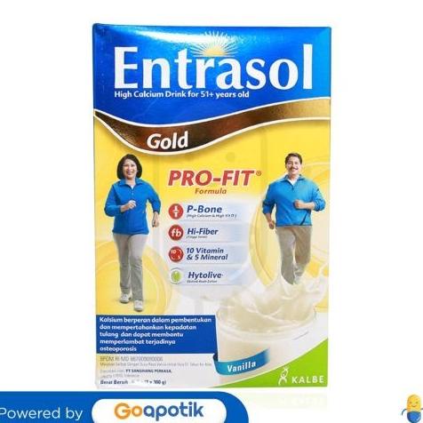 

[ COD ] ENTRASOL GOLD RASA VANILA BOX 2 X 300 GRAM