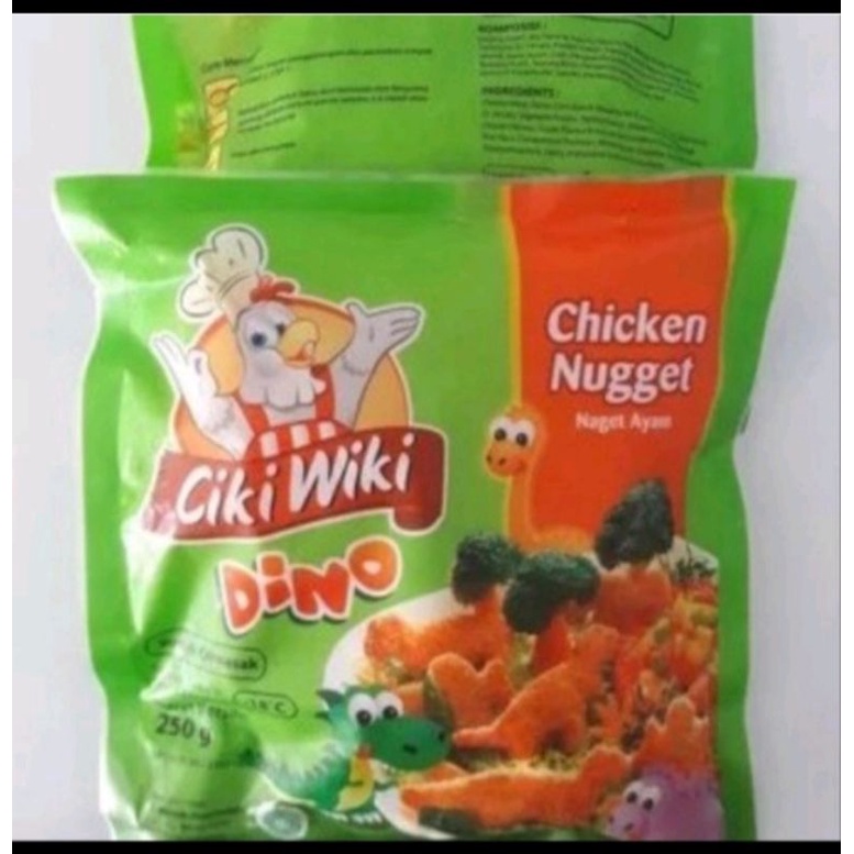 

chicken nugget ciki wiki dino dan happy star 250gr