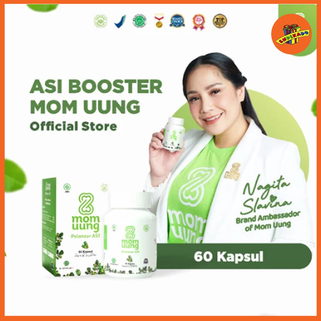 MOM UUNG BOOSTER ASI PELANCAR ASI - 30 Kapsul - 60 Kapsul - BPOM HALAL