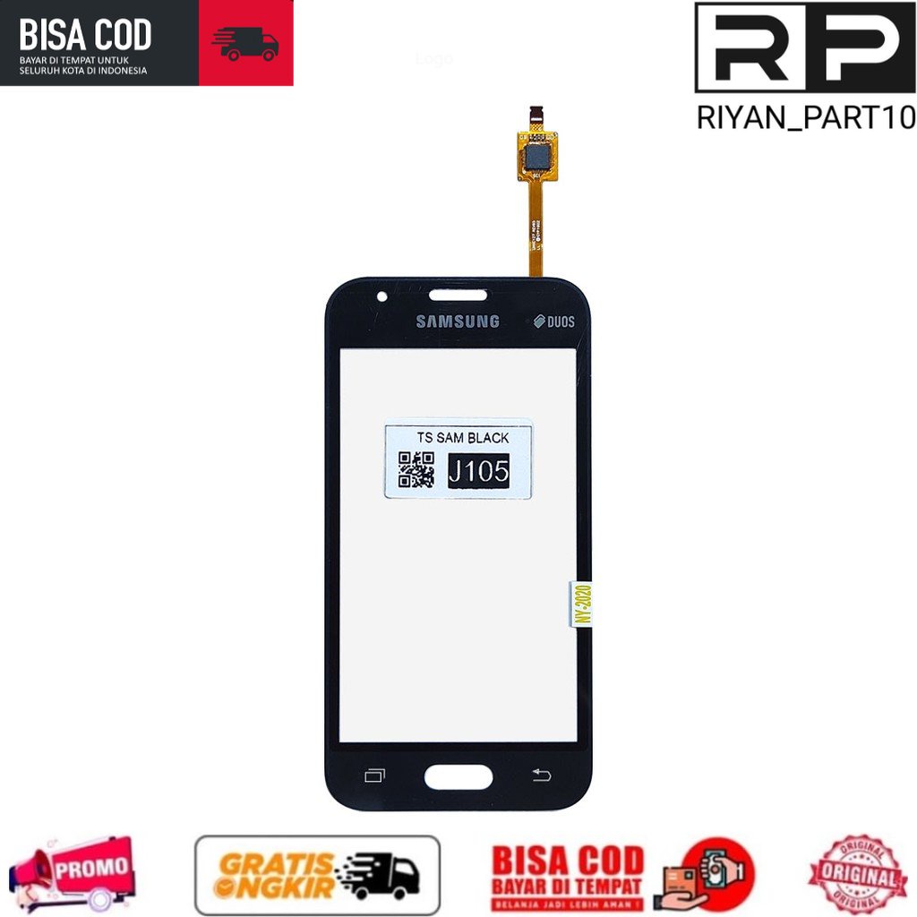 TOUCHSCREEN SAMSUNG J105 GALAXY J1 MINI J106 GALAXY V2 - Touch Screen Layar Sentuh Ts Tc Original