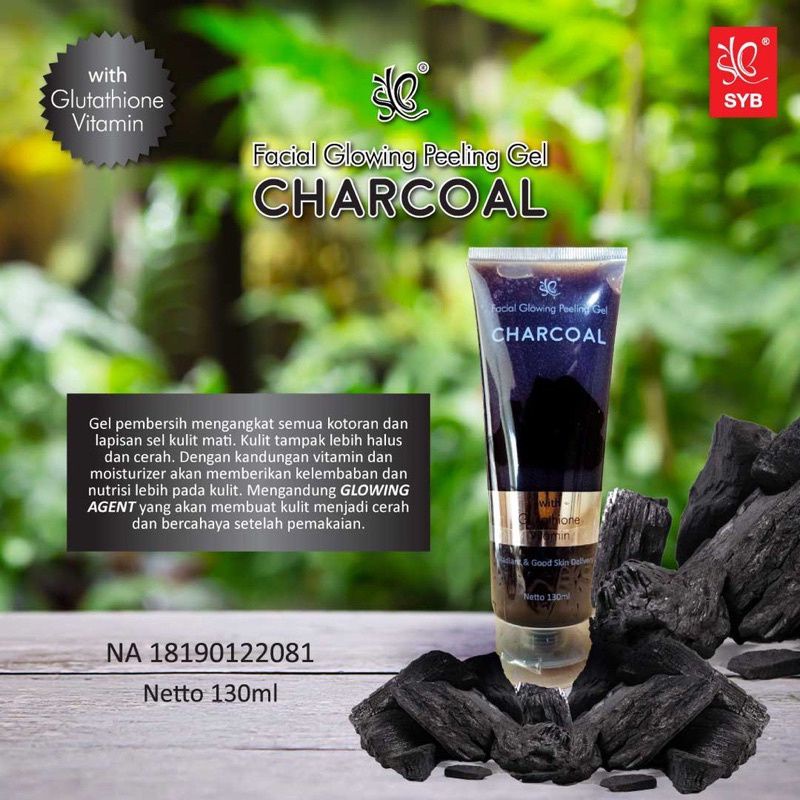 READY!! SYB SBY PEELING GEL ALOE VERA CHARCOAL MILK N SNAIL FACIAL GLOWING GLOW PEELING GEL