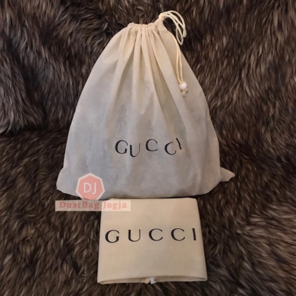 DB GUCCI ukuran L 45X45 DustBag Tas Serut Sarung Cover Dust Bag