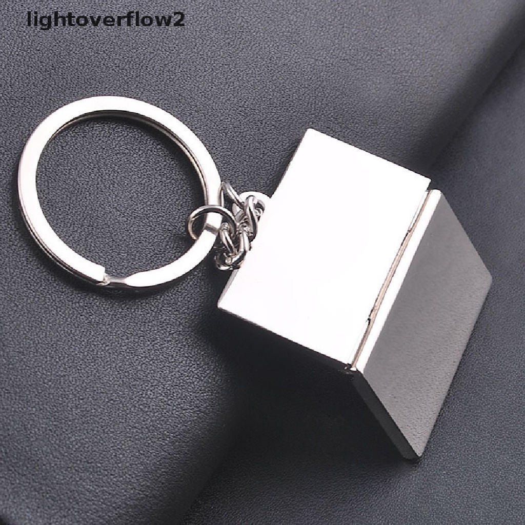 (lightoverflow2) Gantungan Kunci Mobil / Tas / Komputer / Notebook Bahan Metal