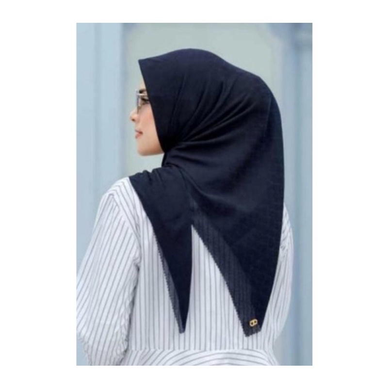 BUTTONSCARVES TAPIS EMBOSSED NAVY