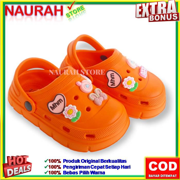 SANDAL ANAK ALINA E2022 A2 SENDAL FUJI VIRAL BAIM 100% ORIGINAL KUALITAS IMPORT SANDAL KODOK SANDAL BUAYA JELLY EVA RUBBER ANTI SLIP NYAMAN EMPUK LUCU