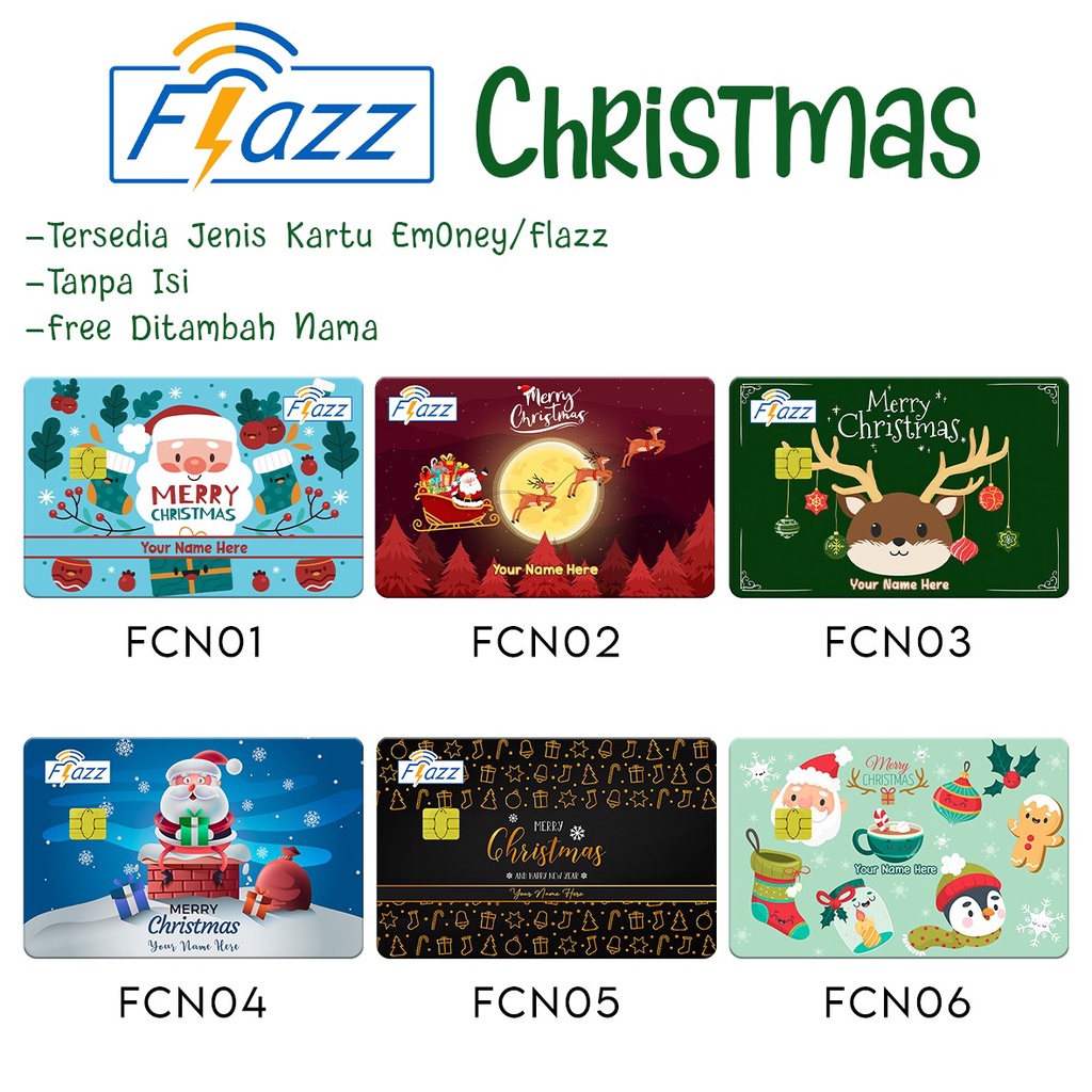 Kartu Flazz Chritsmas Edition Kartu Emoney Natal